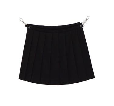 【ya-25009】  Waist pouch & pleated set (Solid color)