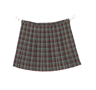 【ya-25009】  Waist pouch & pleated set (check)