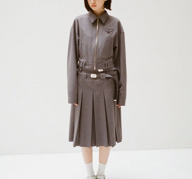 【ya-24111】 zip-up cropped blouson