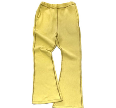 【ya-22022】rib knit flare pants