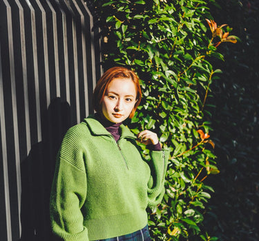 【ya-231121】yarden×JULIA half zip pullover