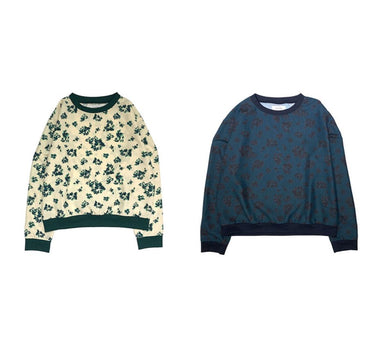 【ya-211012-2】Leaf pattern pullover / no emblem