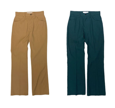 【ya-211006】center press straight pants