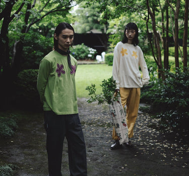 【ya-23108】 botanicaldye flower patchT